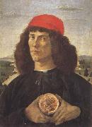 Sandro Botticelli Young Man With a Medallion of Cosimo (mk45) china oil painting reproduction